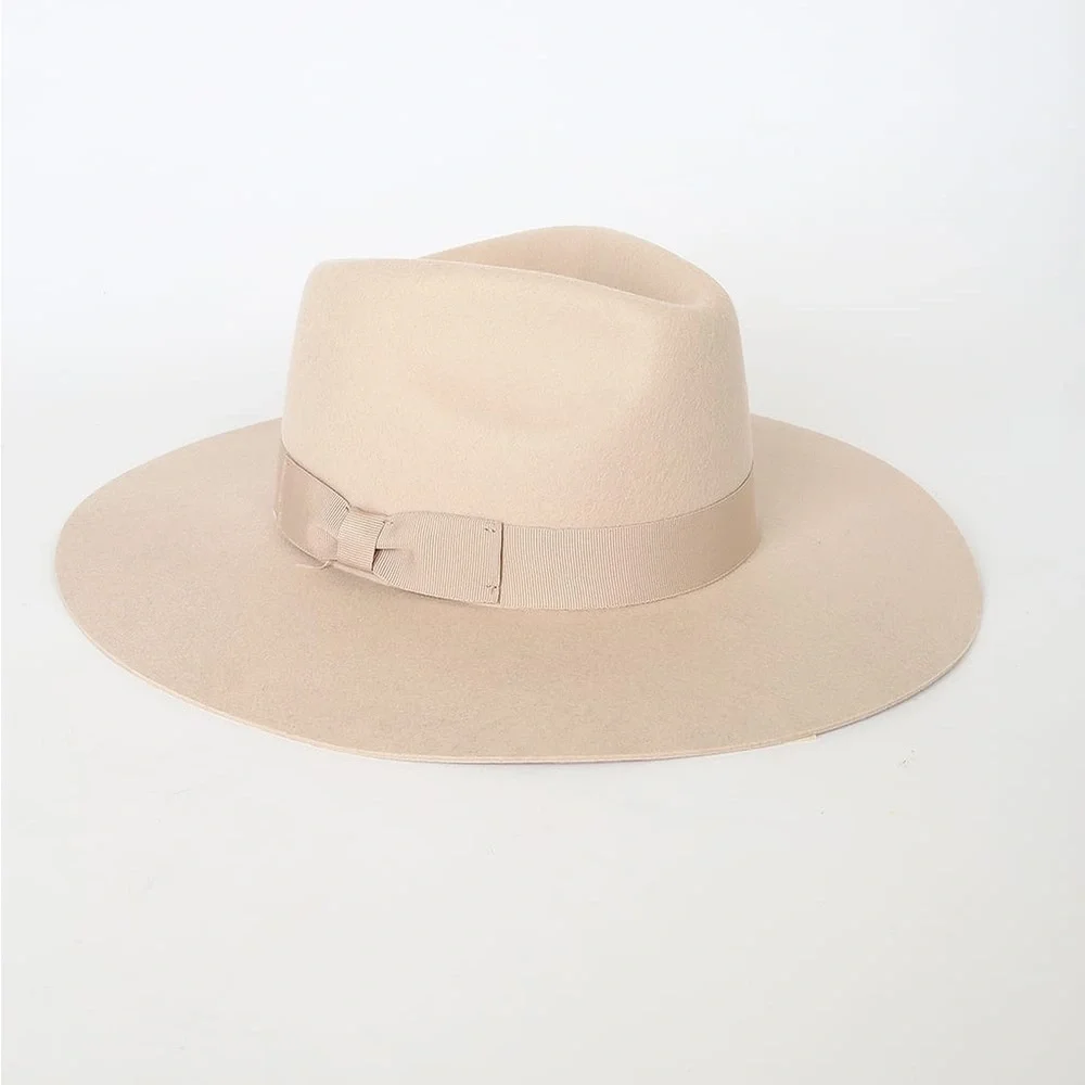 Wyeth Wool Tan Fedora Oatmeal Hat - Picture 6 of 8